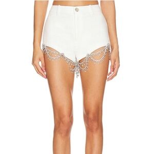 NWT REVOLVE X LOVERS & FRIENDS "KRISSIE SHORT IN WHITE" - XXS
